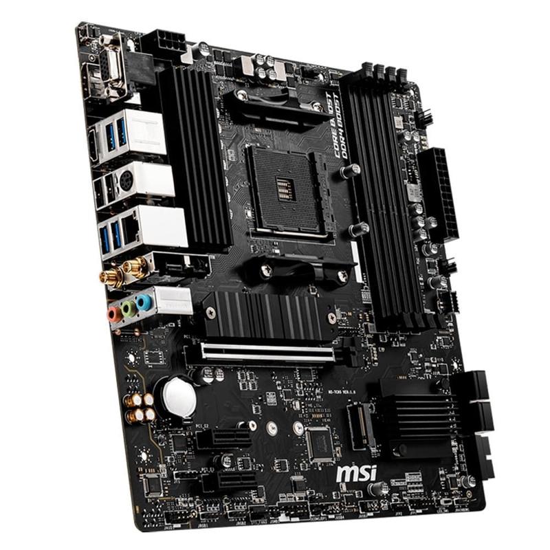 amd 5600 MSI B550M PRO-VDH WIFI セット Placa-Mãe MSI B550M Pro-VDH WiFi, AMD AM4, mATX, DDR4, Preto
